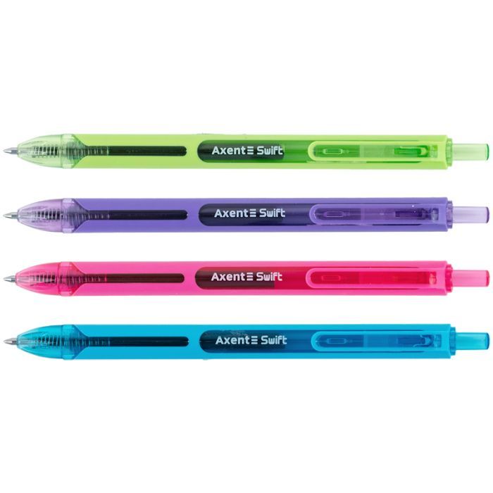 Ручка гелева Axent Swift 0,7 мм, синій (AG1119-02-A) зображення 2