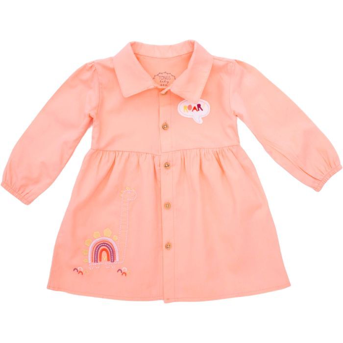 Платье детское Tongs с длиным рукавом (2937-80G-peach)