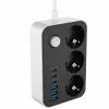 Мережевий фільтр живлення ColorWay CW-CHE36PDB, 3 розетки/ 3USB + 3TYPE-C 2M (CW-CHE36PDB)