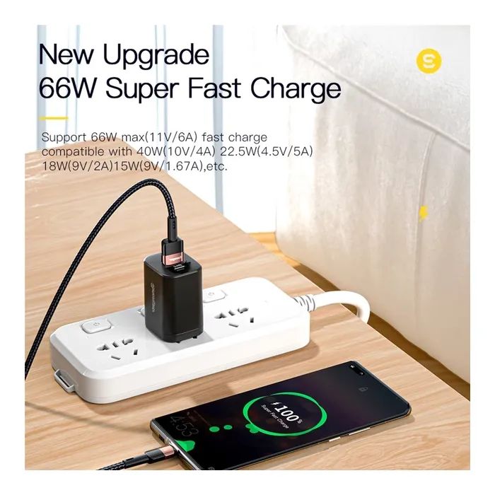 Дата кабель USB 2.0 AM to USB-C 1.0m 7A black Essager (EXCT-XC01) изображение 4