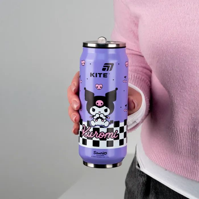 Поильник-непроливайка Kite Kuromi термочашка з трубочкою, 500 мл (HK25-1264) изображение 4