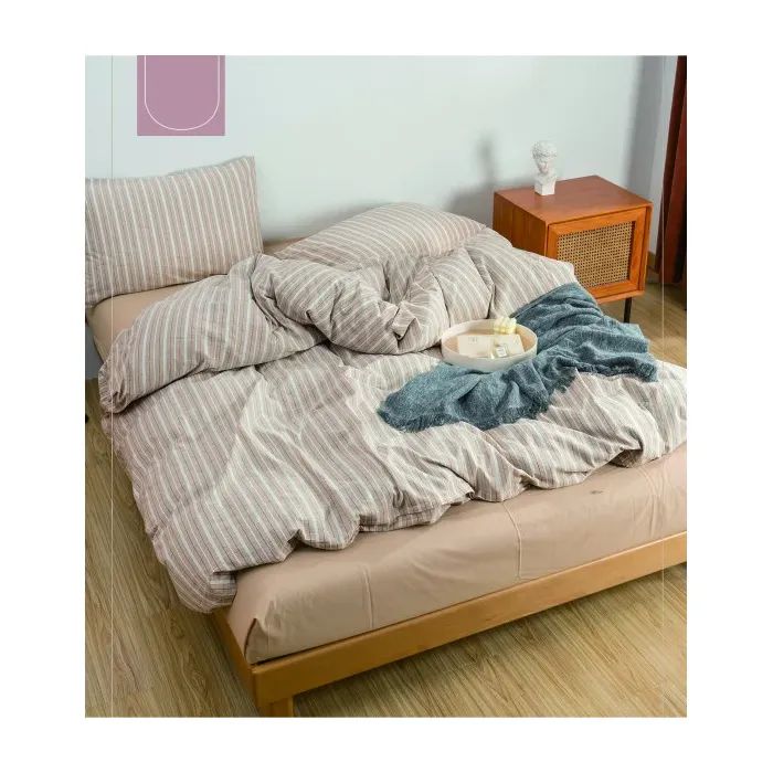 Постільна білизна Viluta 07 Wash Варена бавовна геометрія (50 х 70 - 2 шт) євро (07_Wash_Printed_ev)