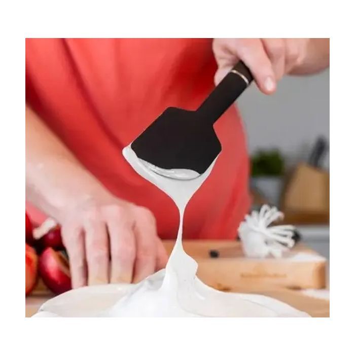 Лопатка кухонна KitchenAid Classic для тіста 30 см чорний (KHH031OHOBE) зображення 2