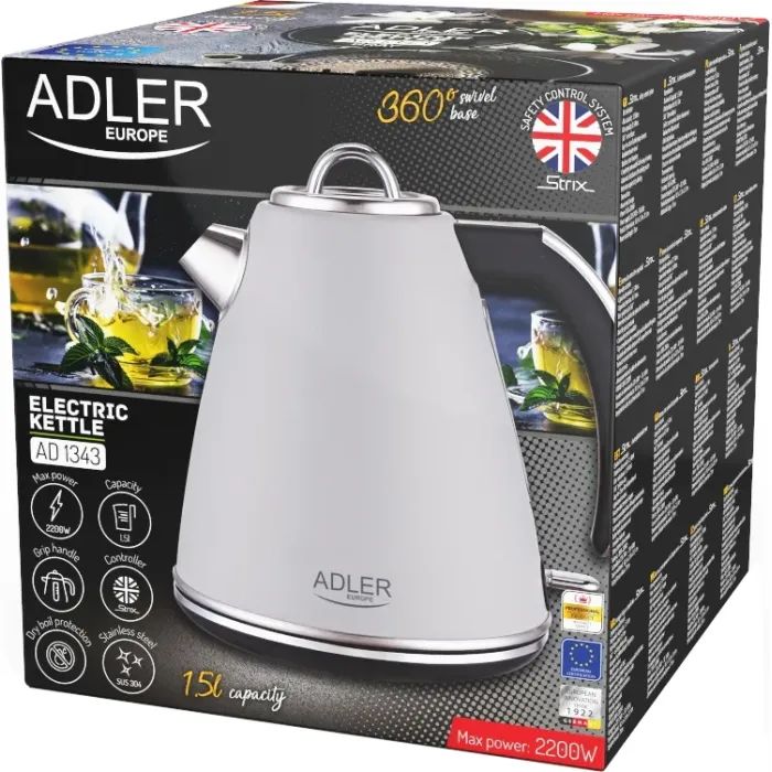 Электрочайник Adler AD 1343 white изображение 6