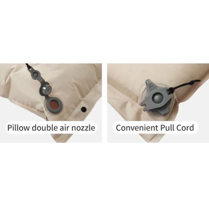 Туристический коврик Naturehike CNK2550WS025, вологостійкий, 200х130х6 см, бежевий (6977465868756) изображение 7