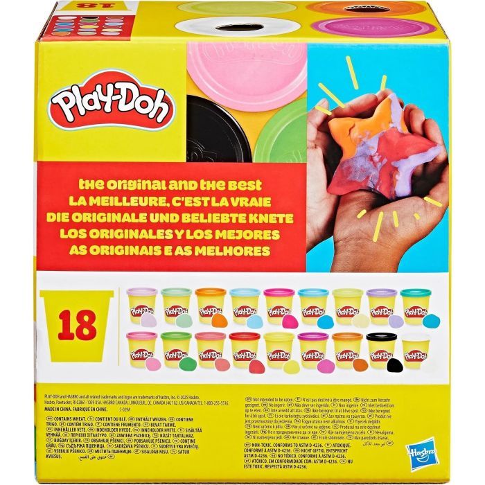 Пластилін Hasbro Play-Doh 18 баночок (G0522) зображення 4