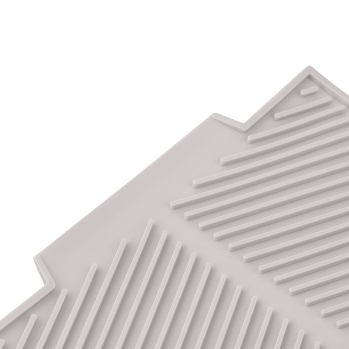 Сушилка для посуды Ardesto Minimalism 39х25х8см, силікон, метал, сірий (ARHK4102DR) изображение 3