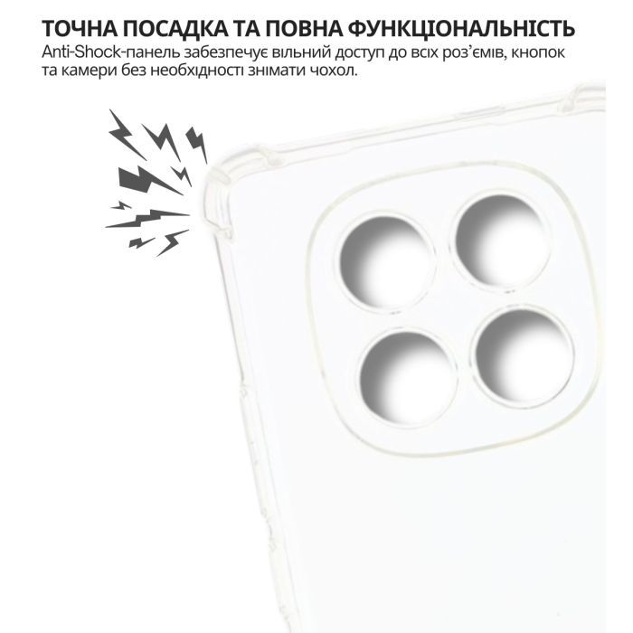 Чохол до мобільного телефона BeCover Anti-Shock Poco M8 Clear (715072) зображення 4