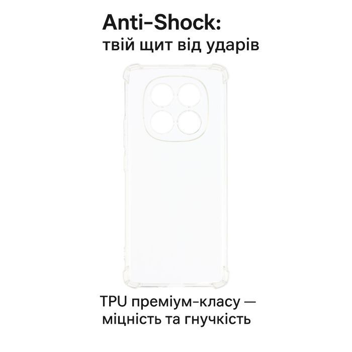 Чохол до мобільного телефона BeCover Anti-Shock Poco M8 Clear (715072) зображення 5