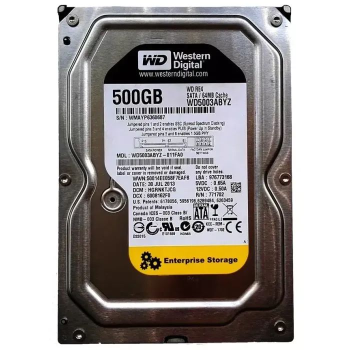 Жорсткий диск 3.5"  500Gb WD (WD5000ABYZ)