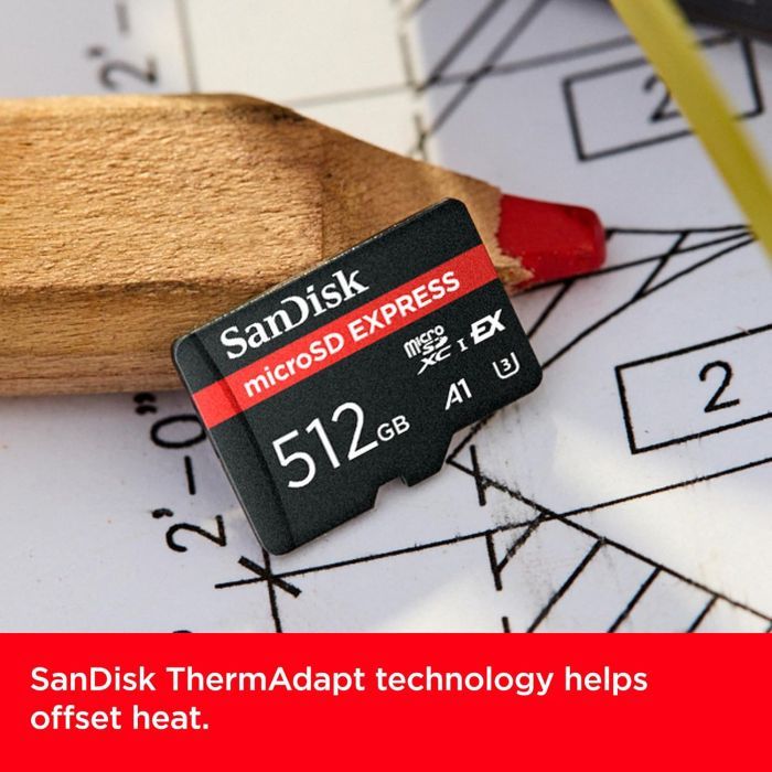 Карта памяти SanDisk 512GB microSDXC class 10 UHS-I U3 A1 Express (SDSQXFN-512G-GN4NN) изображение 7