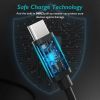 Дата кабель USB 2.0 AM to USB-C 3.0m 18W PVC black Choetech (AC0004-BK) изображение 4