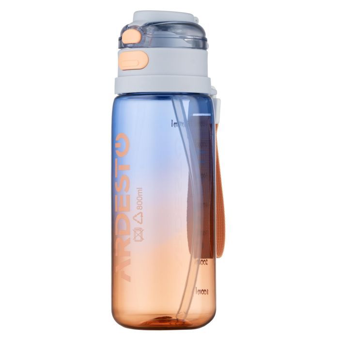 Бутылка для воды Ardesto Gym 800мл, пластик, блакитний (AR2280GB) изображение 2
