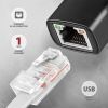 Перехідник USB-C to RJ45 Ethernet 1000Mbps black AXAGON (ADE-ARC) зображення 2