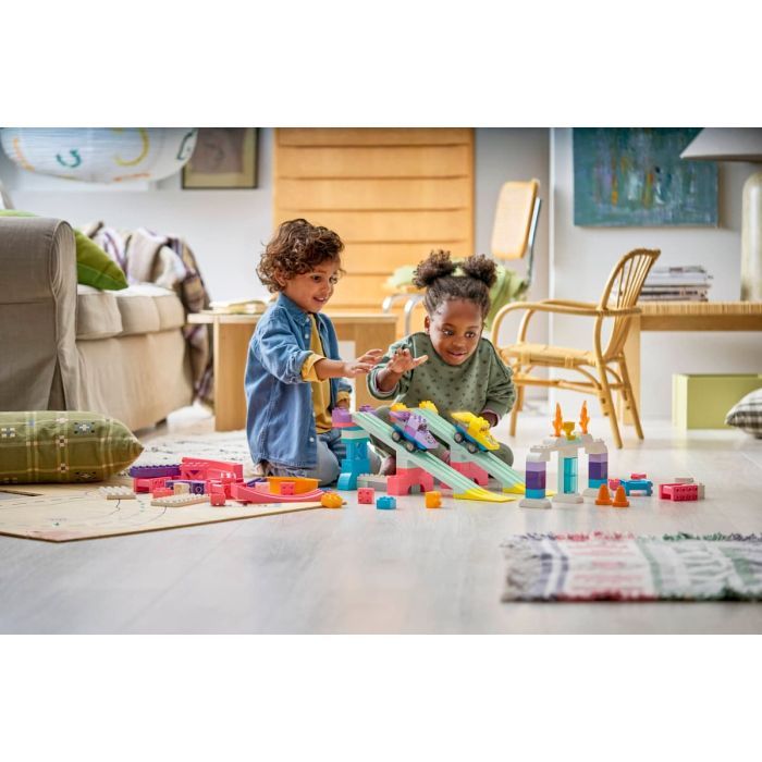 Конструктор LEGO DUPLO 3 в 1 Интересные горки и трамплины с автомобилями (10478) изображение 7