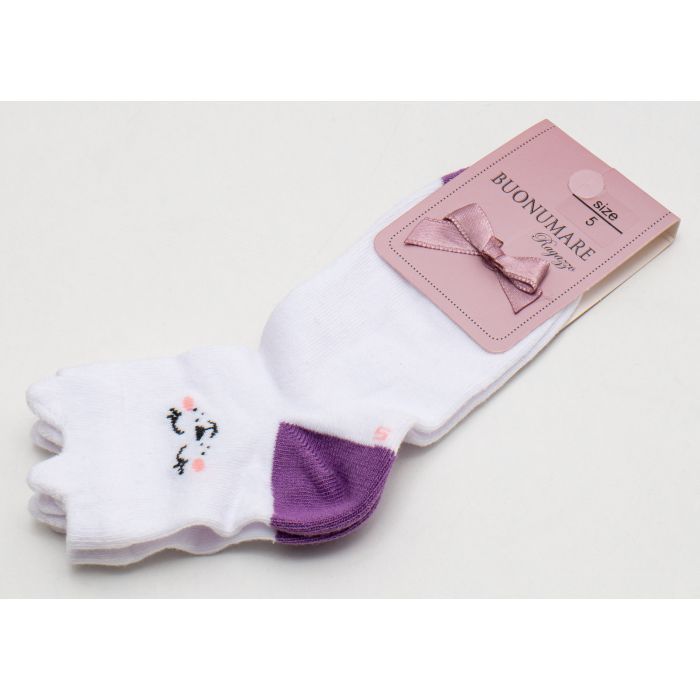 Носки детские BNM с котиками (M0C0103-0186-5-purple) изображение 2