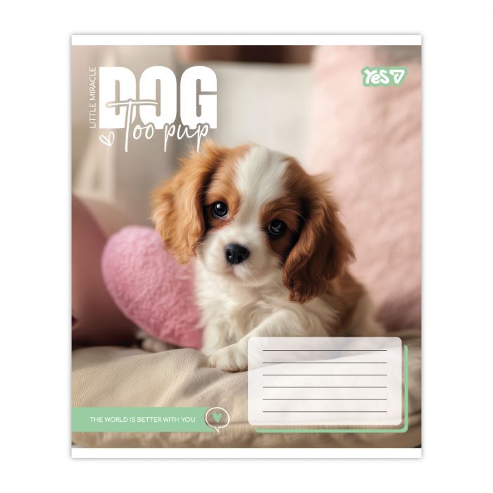 Зошит Yes Dog too pup А5 12 аркушів лінія (768732) зображення 2