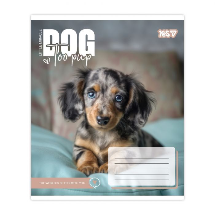 Зошит Yes Dog too pup А5 12 аркушів лінія (768732) зображення 3