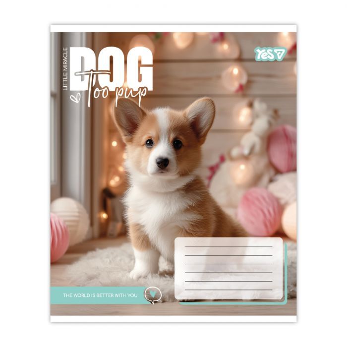 Зошит Yes Dog too pup А5 12 аркушів лінія (768732) зображення 4