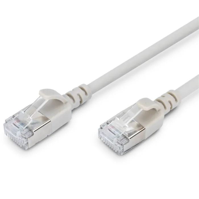 Патч-корд 0.3м, FTP, cat.6A, Sliim, AWG 32/7, Cu, LSZH, grey Digitus (DK-1632-A-003S)