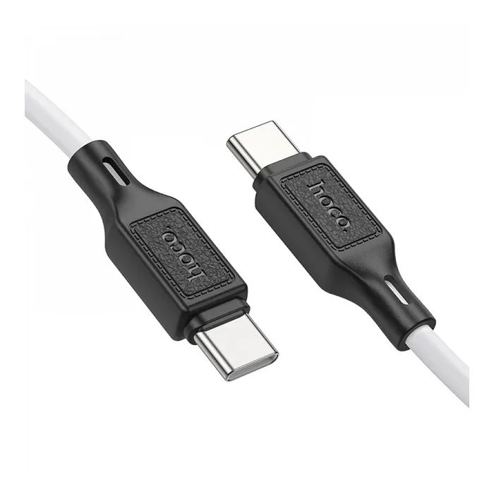 Дата кабель USB-C to USB-C 1.0m 60W silicone X90 Cool black HOCO (6931474788467) изображение 2