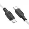Дата кабель USB-C to USB-C 1.0m 60W silicone X90 Cool white HOCO (6931474788474) изображение 2