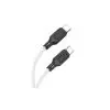 Дата кабель USB-C to USB-C 1.0m 60W silicone X90 Cool white HOCO (6931474788474) изображение 3