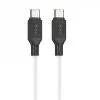 Дата кабель USB-C to USB-C 1.0m 60W silicone X90 Cool white HOCO (6931474788474)