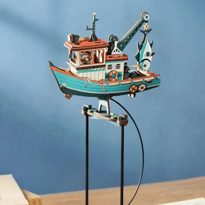 Конструктор Robotime Rokr 3D Lucky Trawler (MCD08) изображение 5