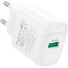 Зарядний пристрій HOCO C140A USB 18W QC3.0 white (6942007627795) зображення 2