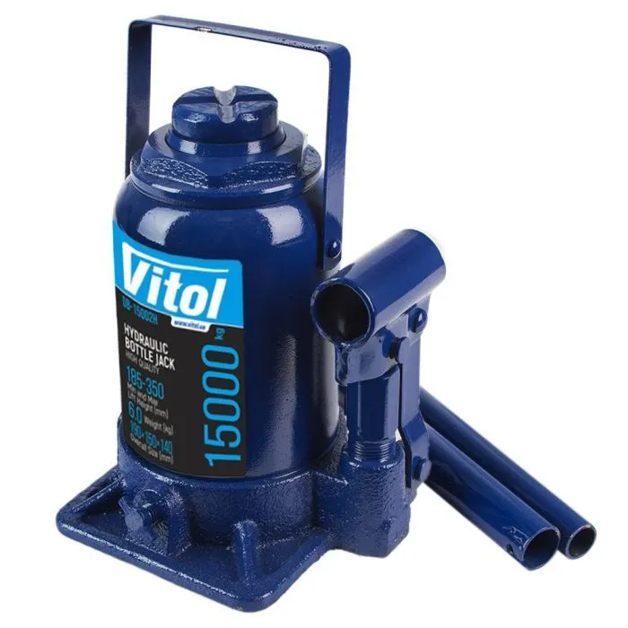 Домкрат Vitol DB-15002H/JX107S, телескопический, гидравлический, 15т, min 185мм, max 350мм (DB-15002H) изображение 3