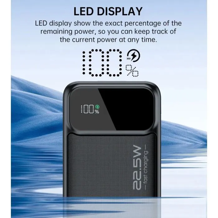 Батарея универсальная Choetech 40000mAh, PD/22.5W, QC, AFC (B731) изображение 8