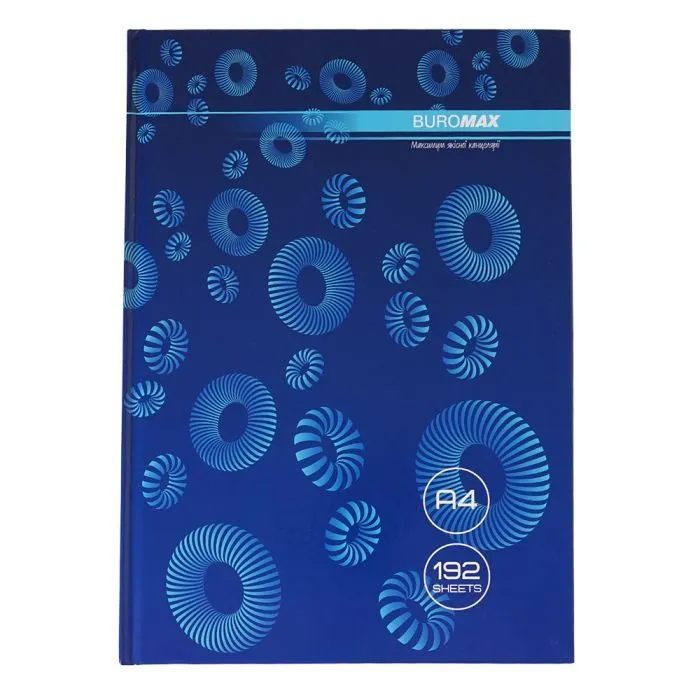 Канцелярская книга Buromax А4 MODEST 192 листов, клеточка, синий (BM.24419101-02i)