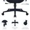 Офісне крісло OfficePro Крісло офісне OfficePro Unity OC710B Black (OC710B) зображення 12