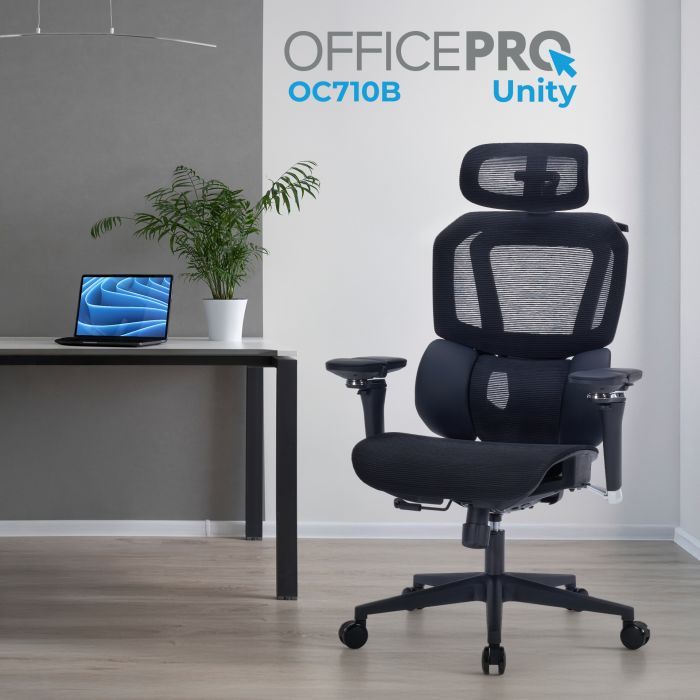 Офісне крісло OfficePro Крісло офісне OfficePro Unity OC710G Grey (OC710G) зображення 8