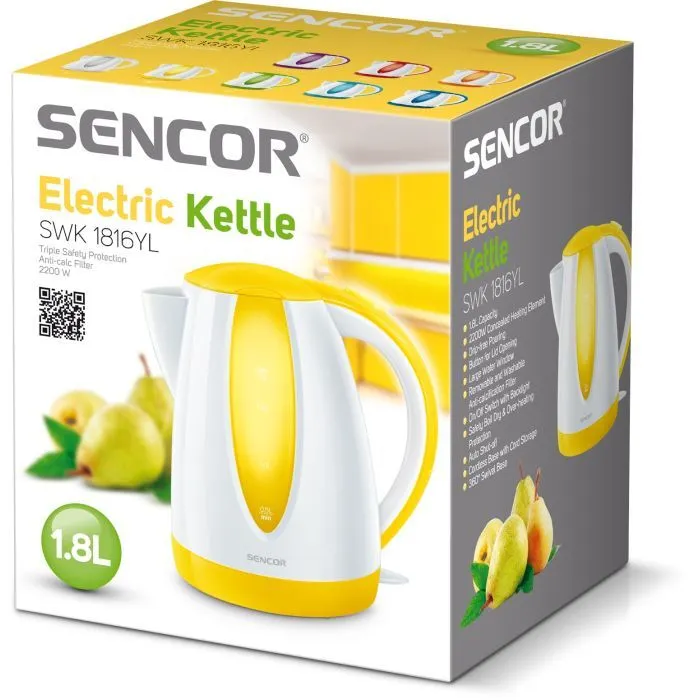 Электрочайник Sencor SWK 1816YL изображение 2