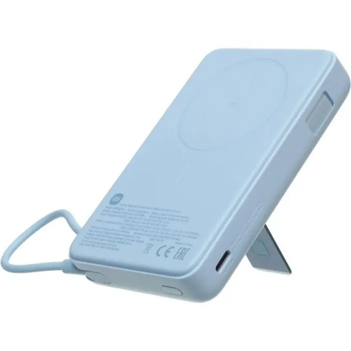 Батарея универсальная Xiaomi 10000mAh Magnetic with Built-in Stand Blue (BHR08PCGL) изображение 7