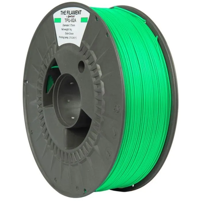 Пластик для 3D-принтера The Filament TPU-82A 1.75mm 1kg GREEN (TF-24124)