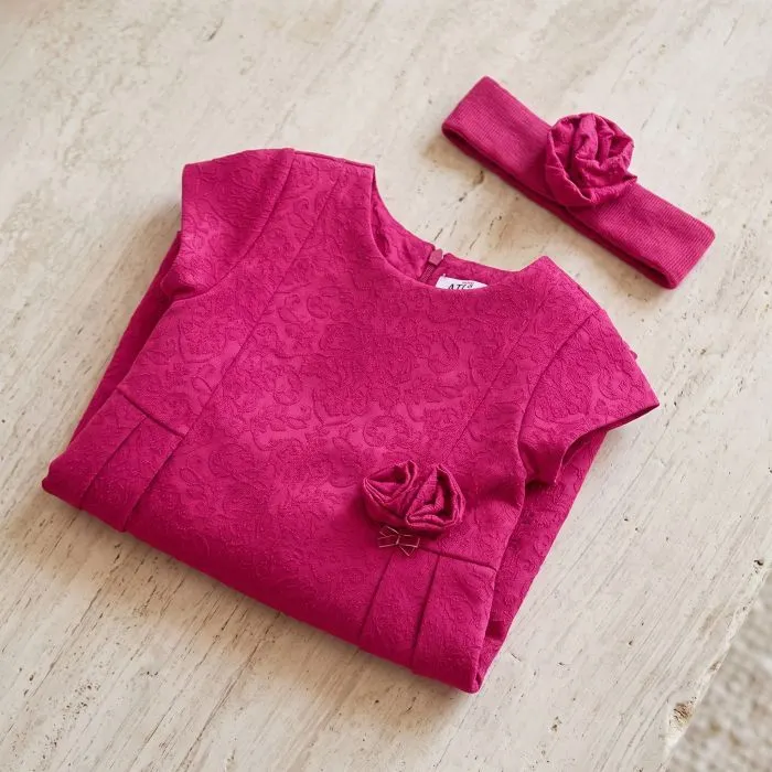Плаття дитяче Aziz з квіточкою (52157-92G-fuchsia) зображення 10