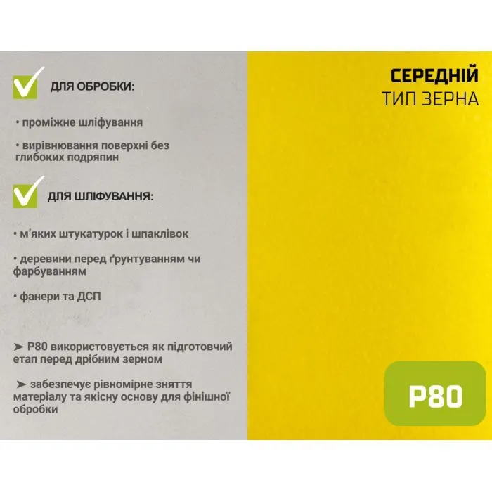 Наждачний папір Alloid на паперовій основі, 115мм х 10м, зерно 80 (SP-10080) зображення 7