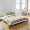 Постільна білизна Home Line Квіти білі та жовті бязь Євро (187466)