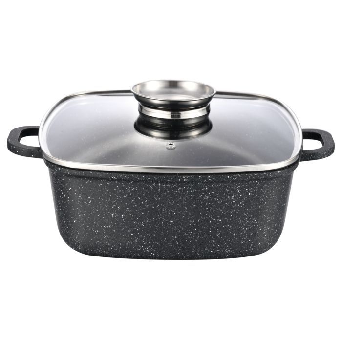 Кастрюля Gusto квадратна покриття Marble 2,8 л (GT-2504-20)