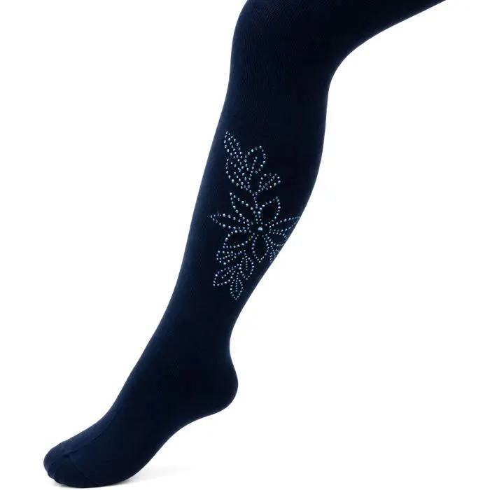 Колготки детские BNM со стразами (M0C0302-1154-11G-blue)