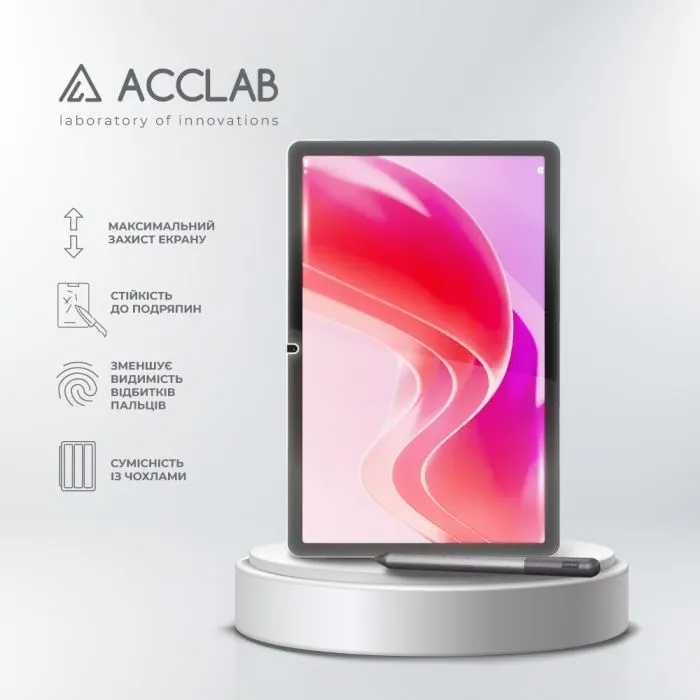 Скло захисне ACCLAB Full Glue Lenovo Tab ZAEH0019IN / ZAEH0180IN / ZAEJ0054IN 10.1" (1283126636721) зображення 4