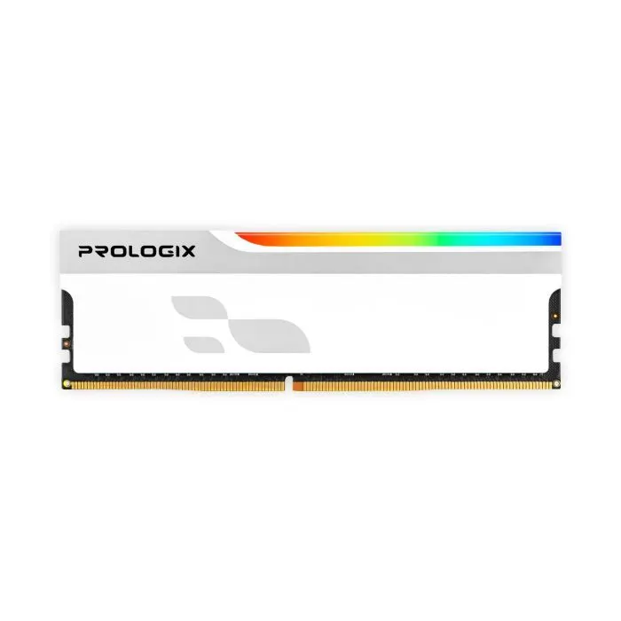 Модуль памяти для компьютера DDR4 8GB 3200 MHz Onyx White RGB Prologix (PRO8GB3200YWR4)