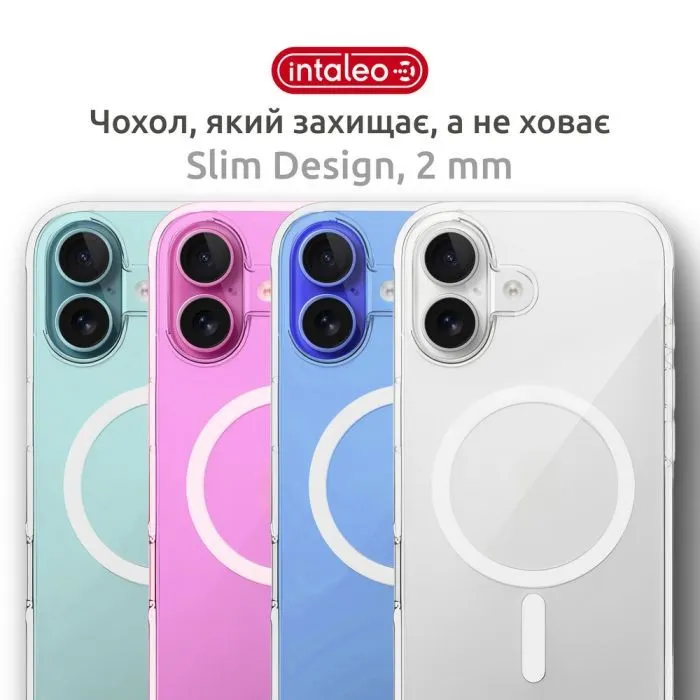 Чохол до мобільного телефона Intaleo CLEAR MagSafe Apple iPhone 16 with Box (1283126609657) зображення 2