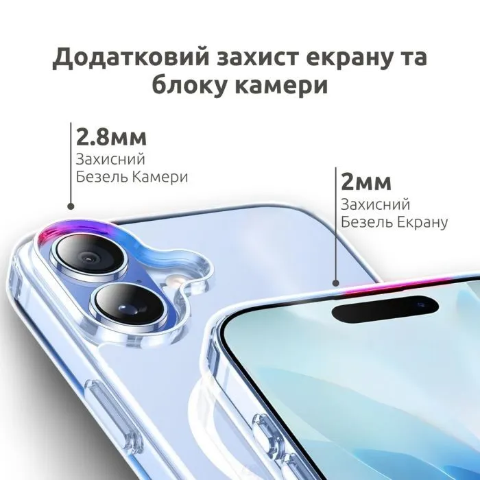 Чохол до мобільного телефона Intaleo CLEAR MagSafe Apple iPhone 16 with Box (1283126609657) зображення 3