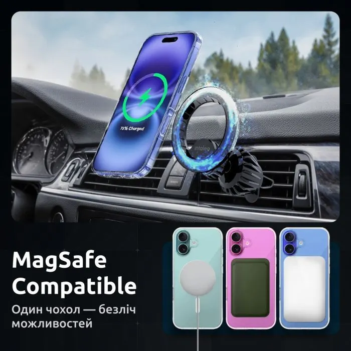 Чохол до мобільного телефона Intaleo CLEAR MagSafe Apple iPhone 16 with Box (1283126609657) зображення 6