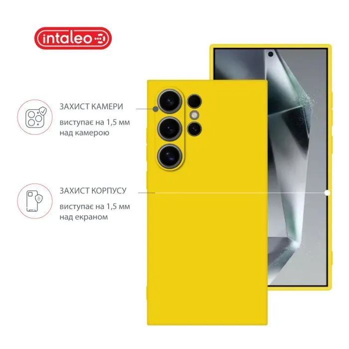 Чохол до мобільного телефона Intaleo Silicone Samsung Galaxy S24 Ultra Yellow (1283126600395) зображення 3