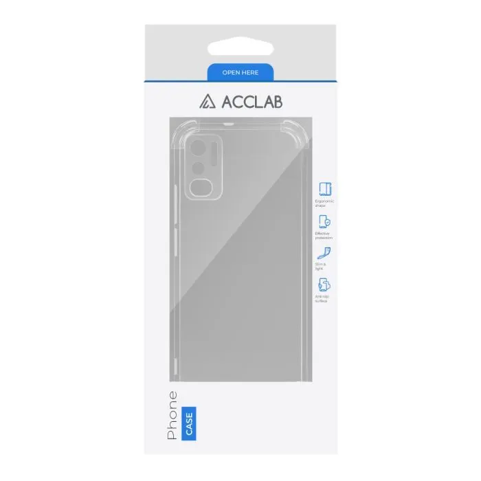 Чохол до мобільного телефона ACCLAB ShockProof Xiaomi Redmi Note 10 5G Transparent (1283126554131) зображення 2